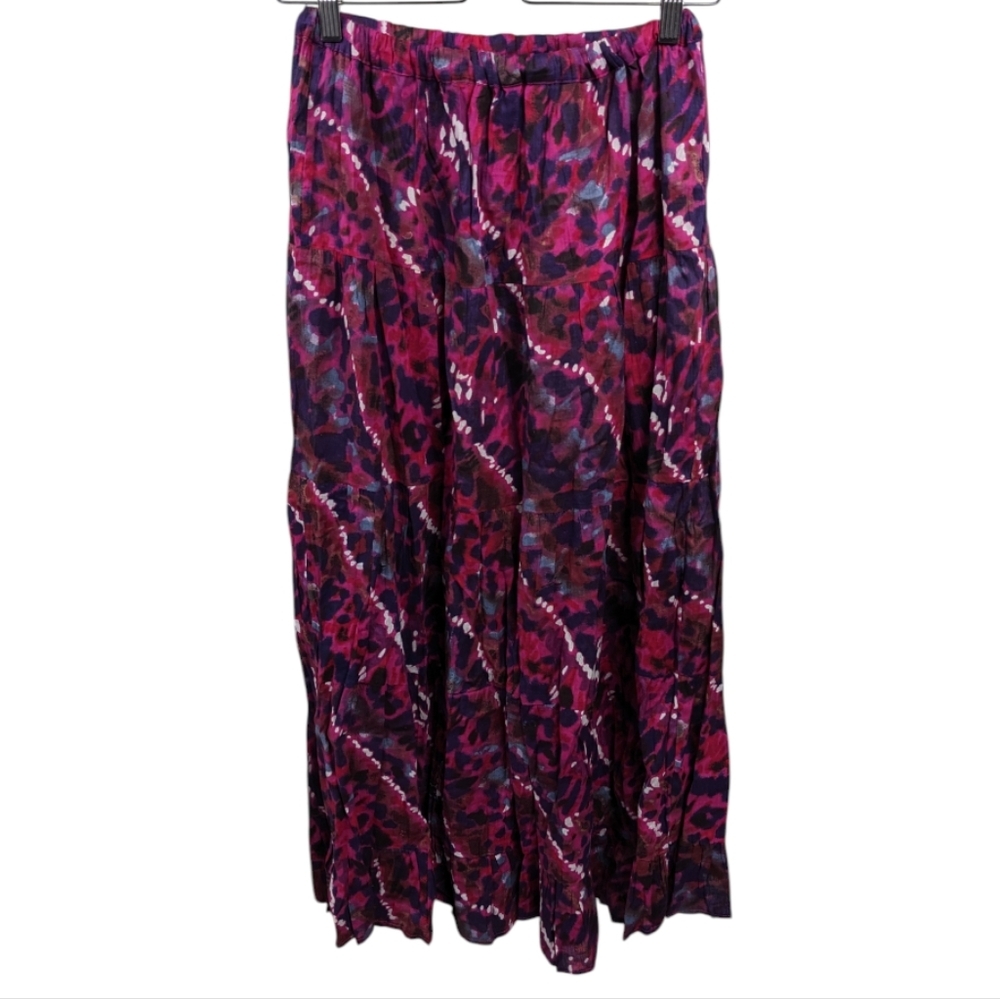 Just Class Cotton A-Line Midi Pull On Skirt Sz S